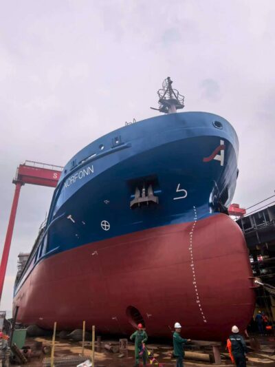 Launching of Soho MHI SH008 – “Norfonn” – 2nd vessel for Arriva Shipping AS